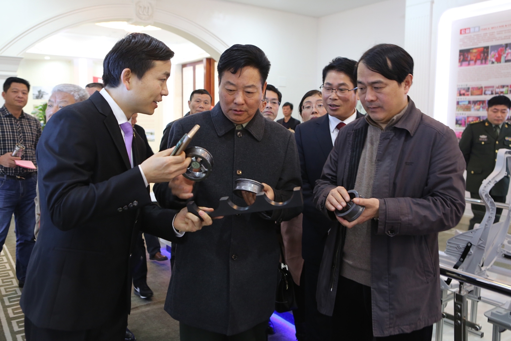 金華軍分區程友敏司令員一行調研mg4377娛樂電子遊戲網站軍民融合發展工作